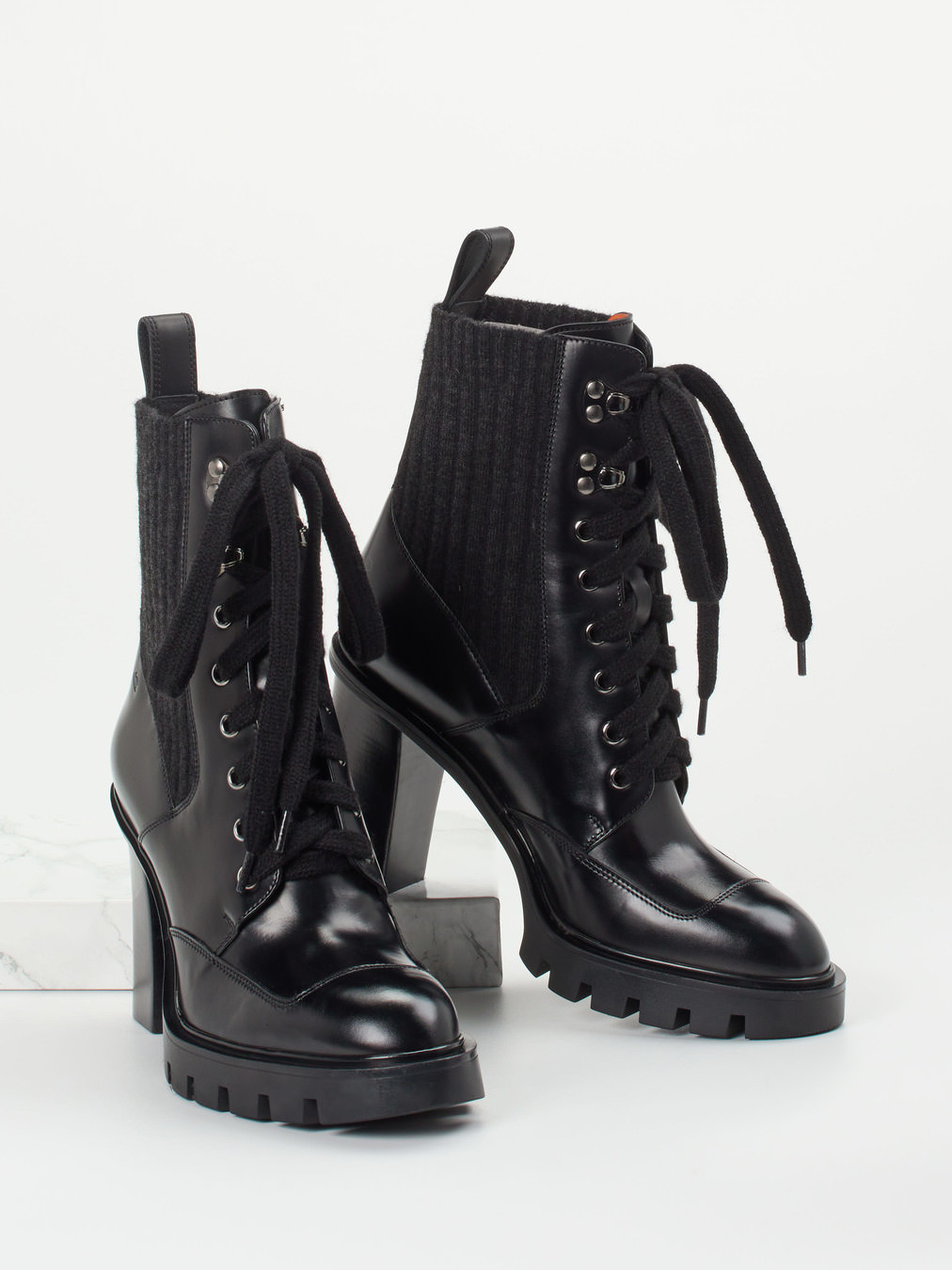 Schnürstiefelette grau 1729459000104