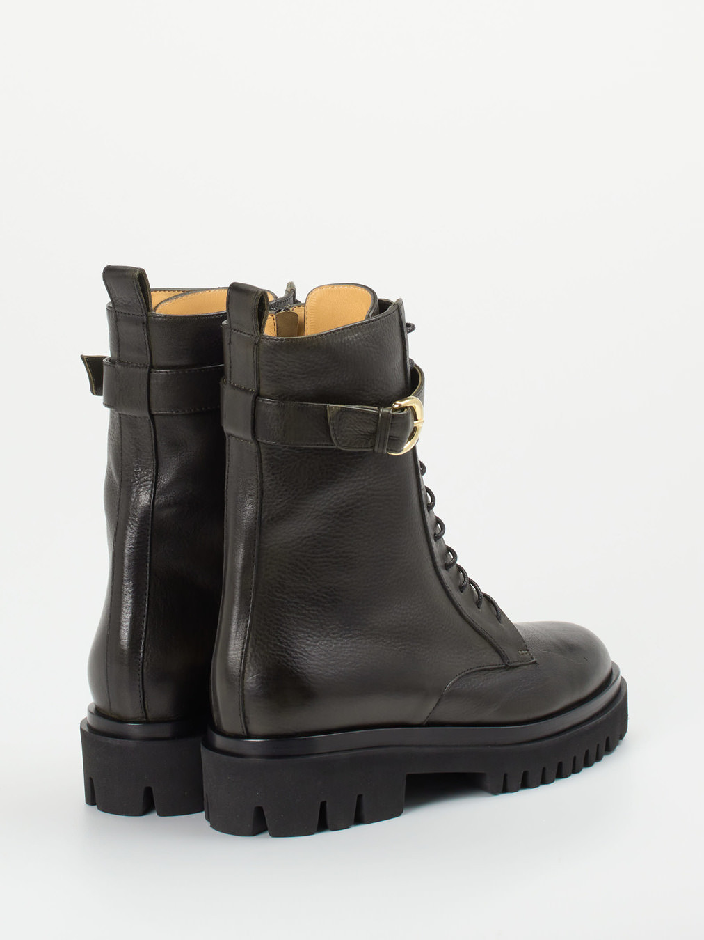 Schnürstiefelette grün 1745659000103