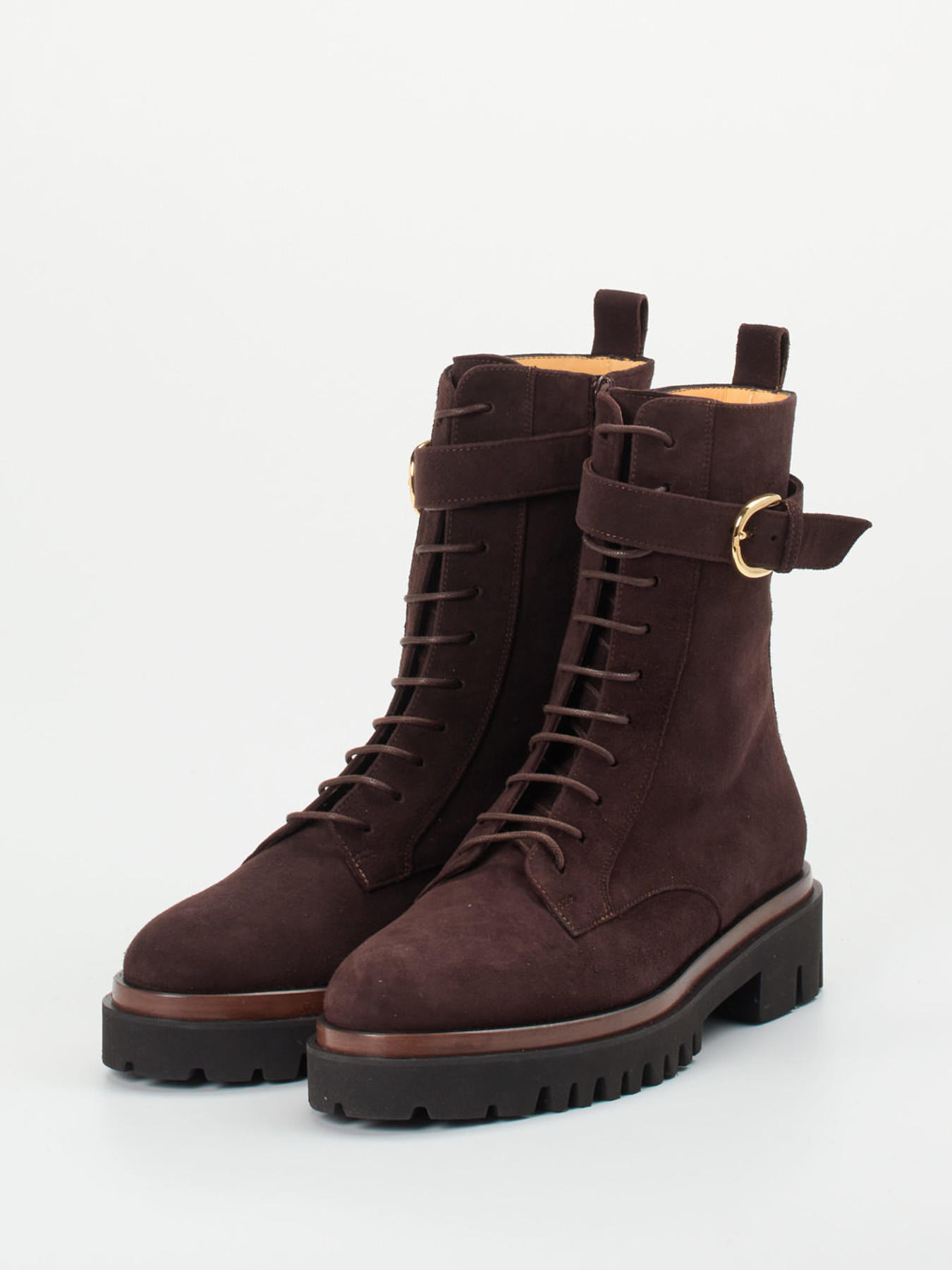 Schnürstiefelette braun 1745209000102