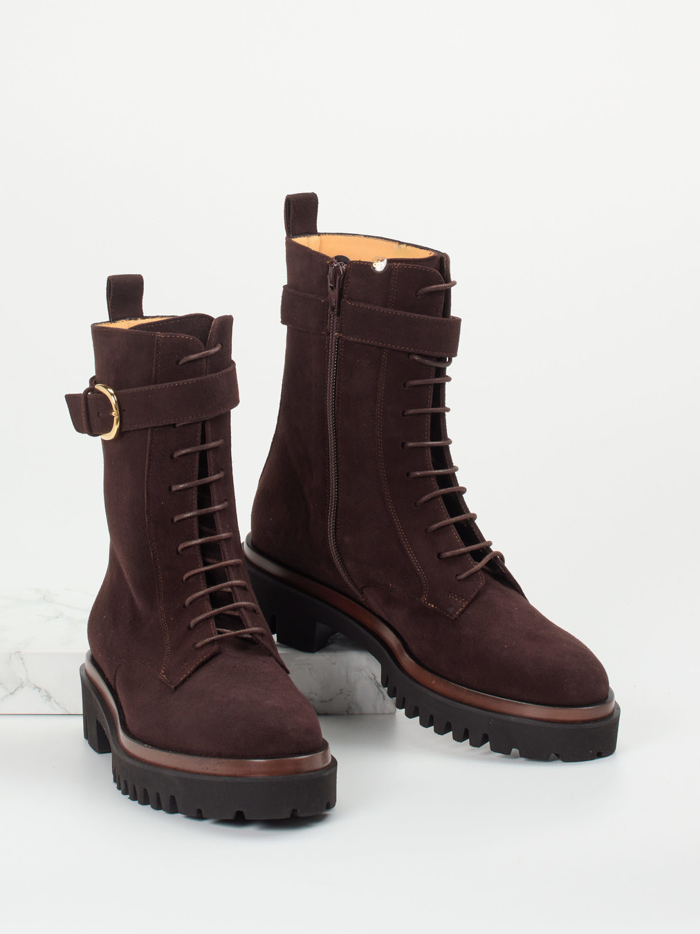 Schnürstiefelette braun 1745209000104