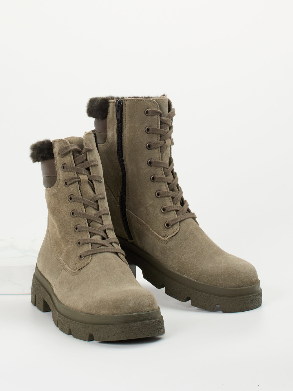 Schnürstiefelette grün 2751629002404