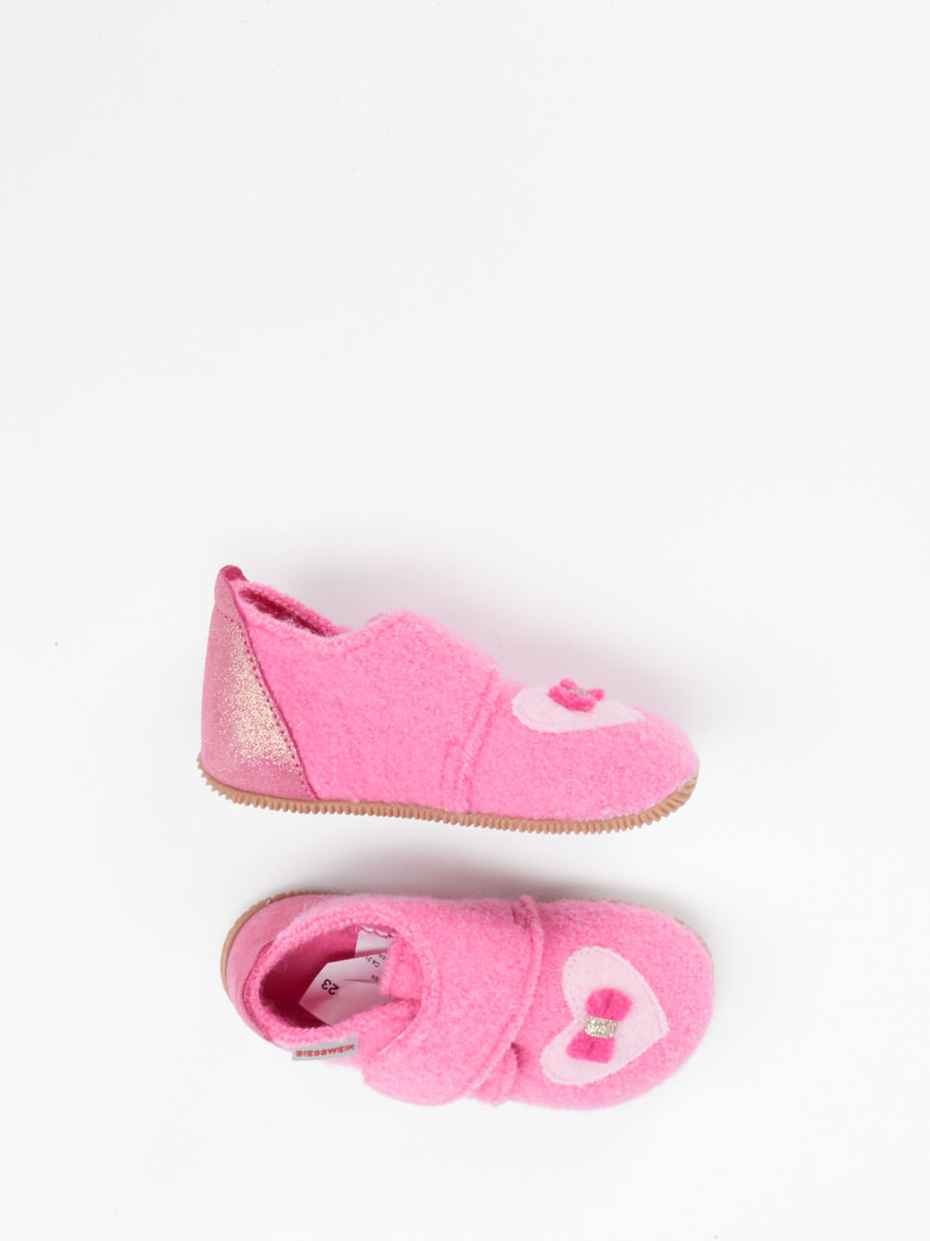 Hausschuh Klett hoch Wa-Fu pink 7672549000104