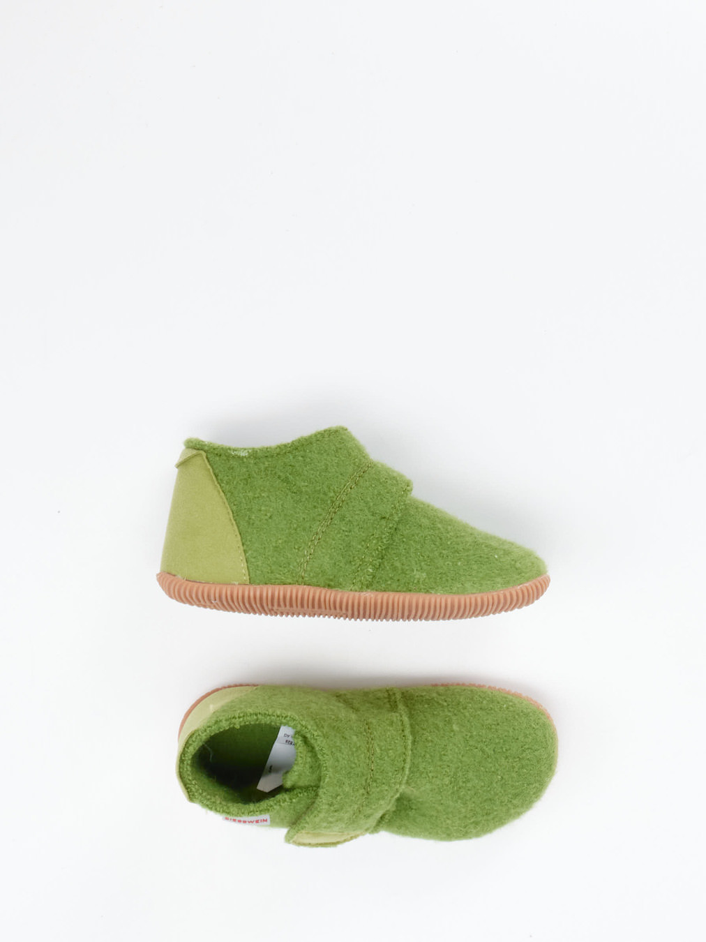 Hausschuh Klett hoch Wa-Fu grün 7672659000104