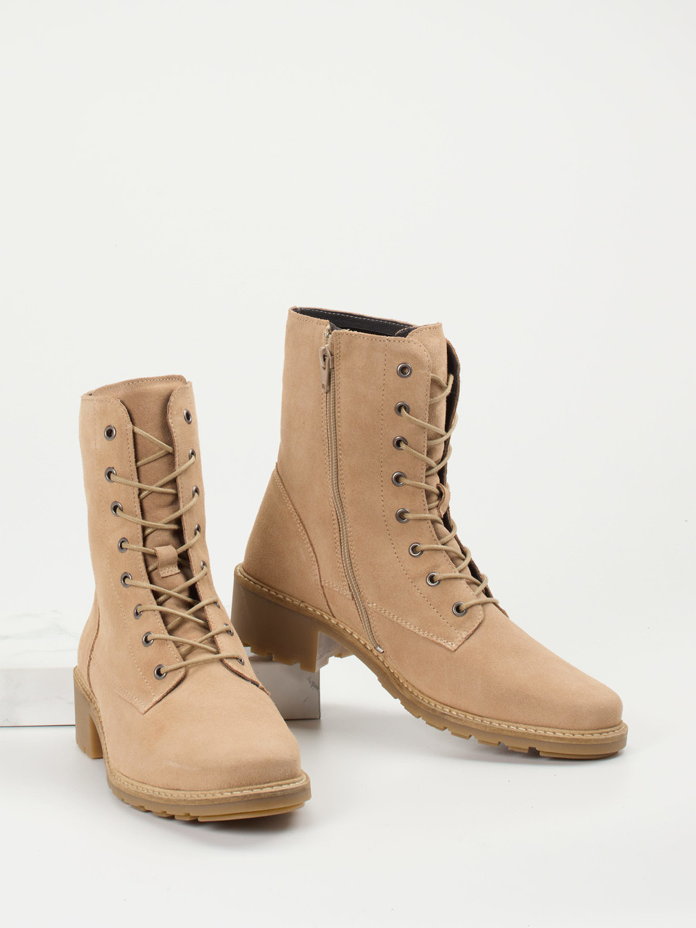 Schnürstiefelette beige 2751359000304