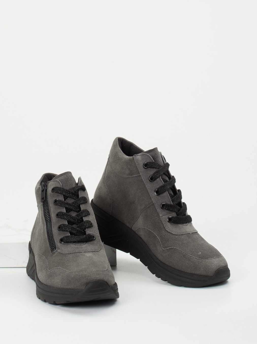 Schnürstiefelette grau 2751429004404