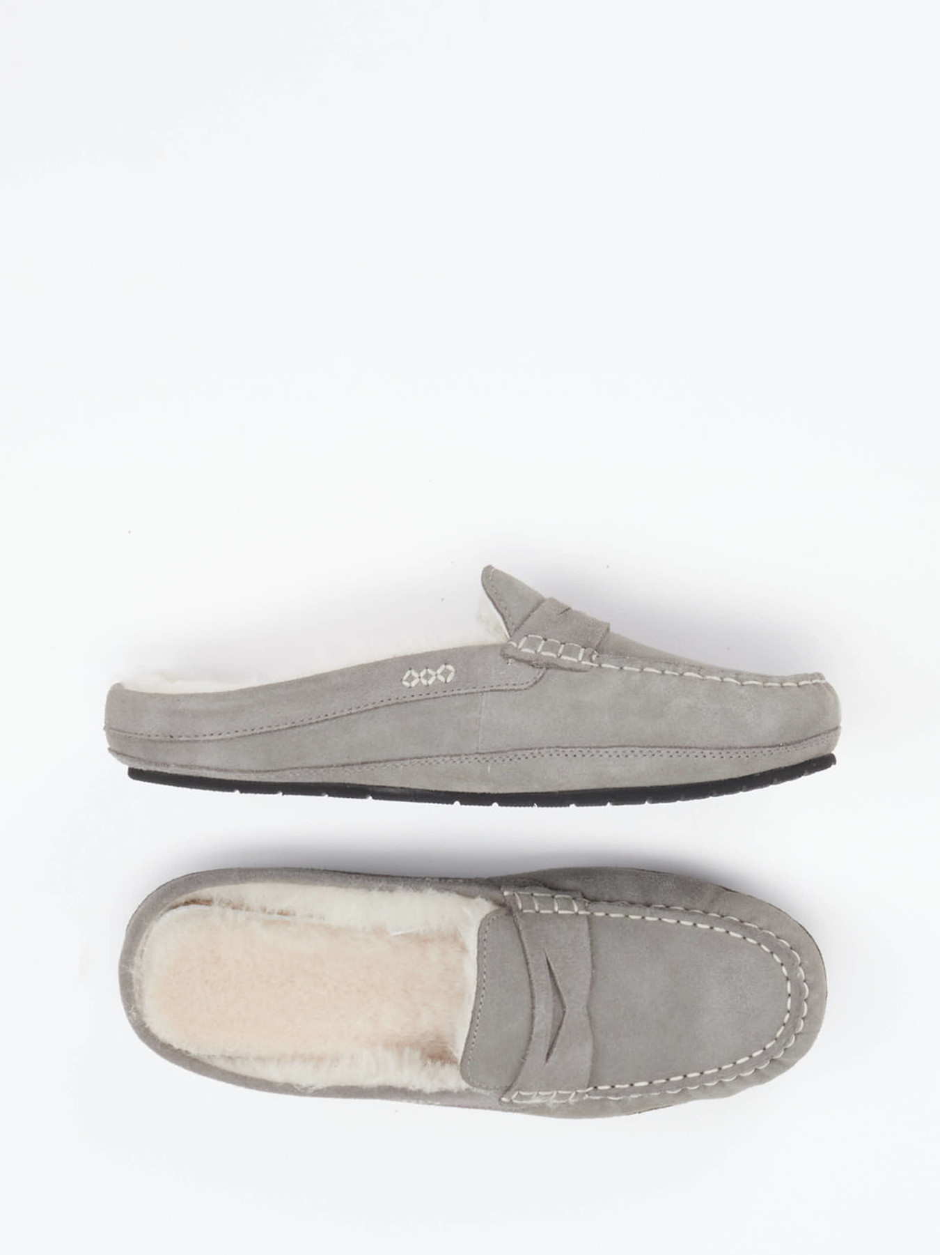 Hausschuh grau 7163459002804