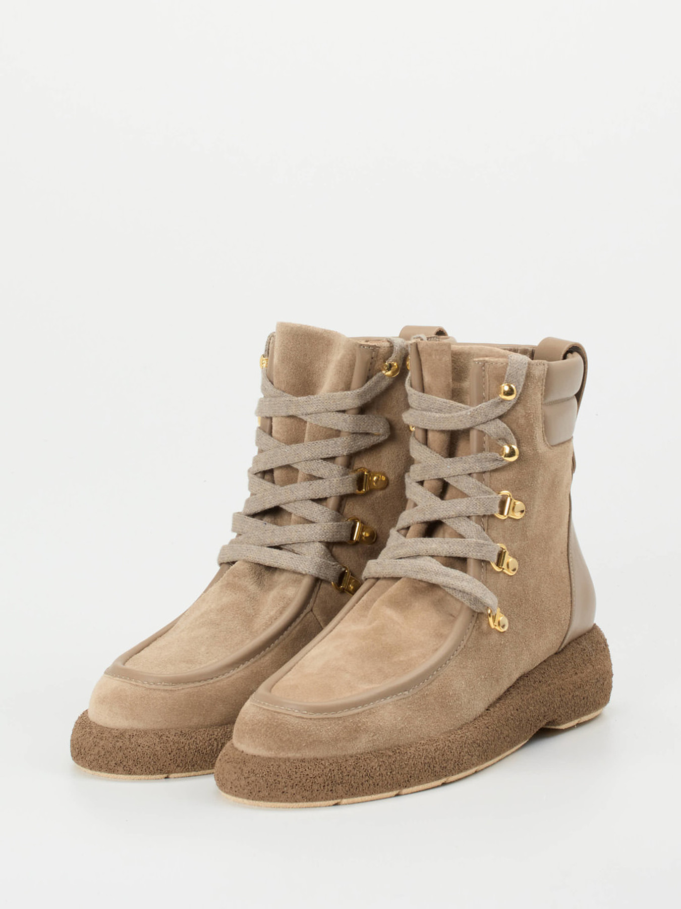 Schnürstiefelette braun 1725249000902