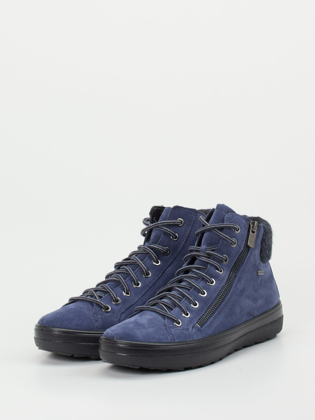 Schnürstiefelette blau 1801159000402