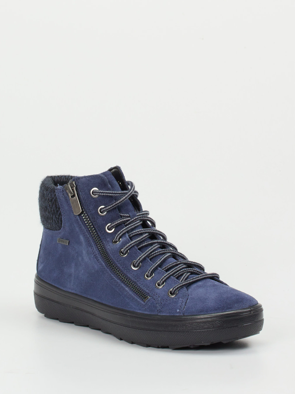 Schnürstiefelette blau 1801159000406