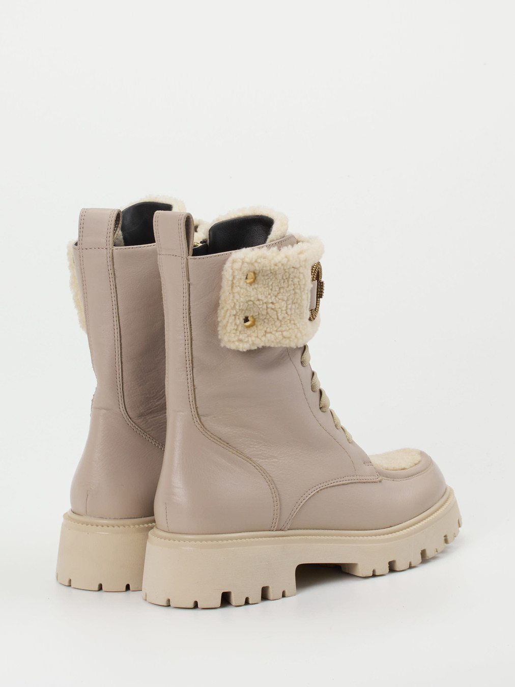 Schnürstiefelette beige 1723349000403