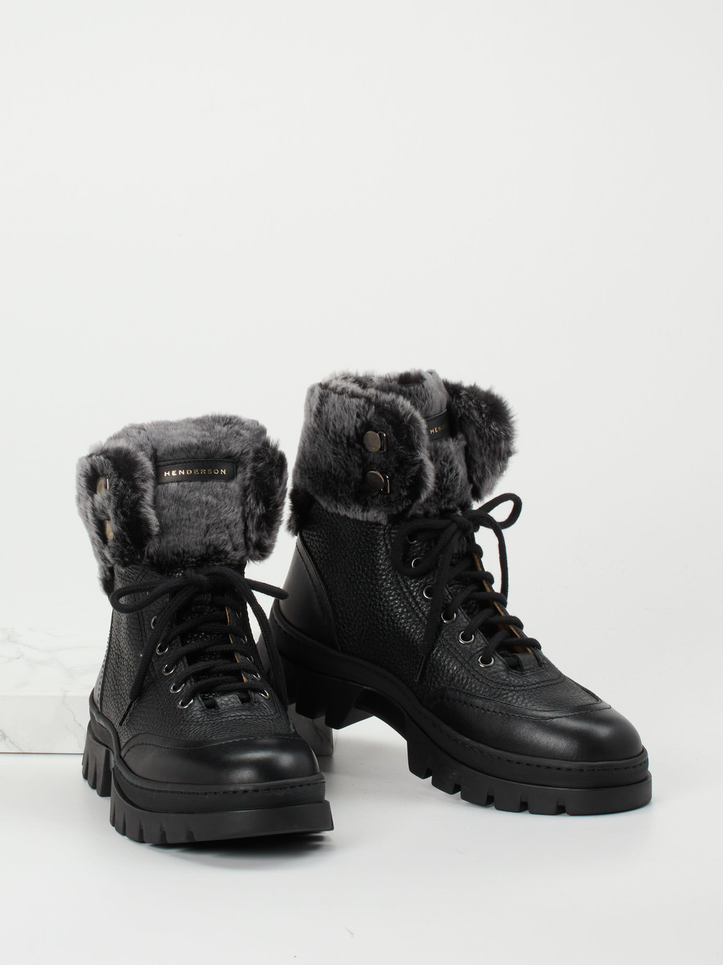 Schnürstiefelette schwarz 1725009008404