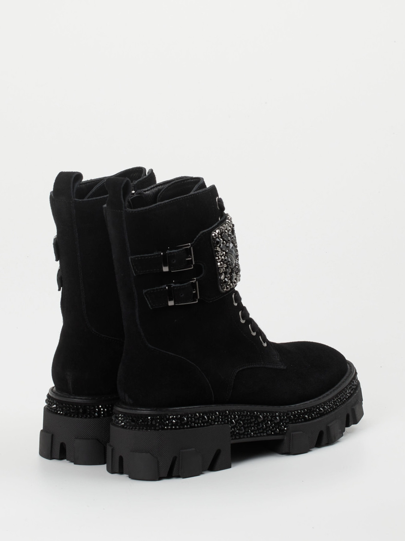 Schnürstiefelette schwarz 1727009002803