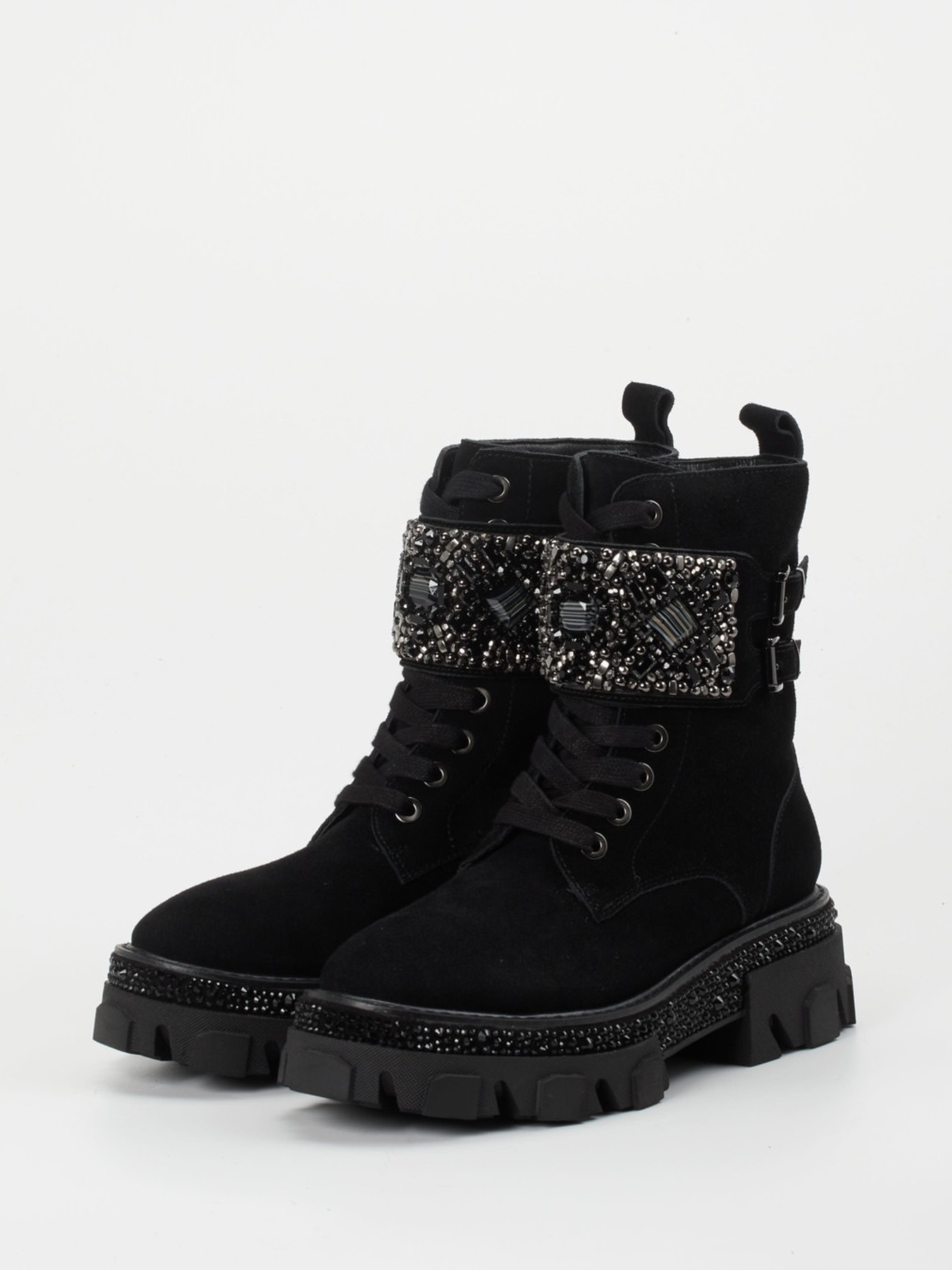 Schnürstiefelette schwarz 1727009002802