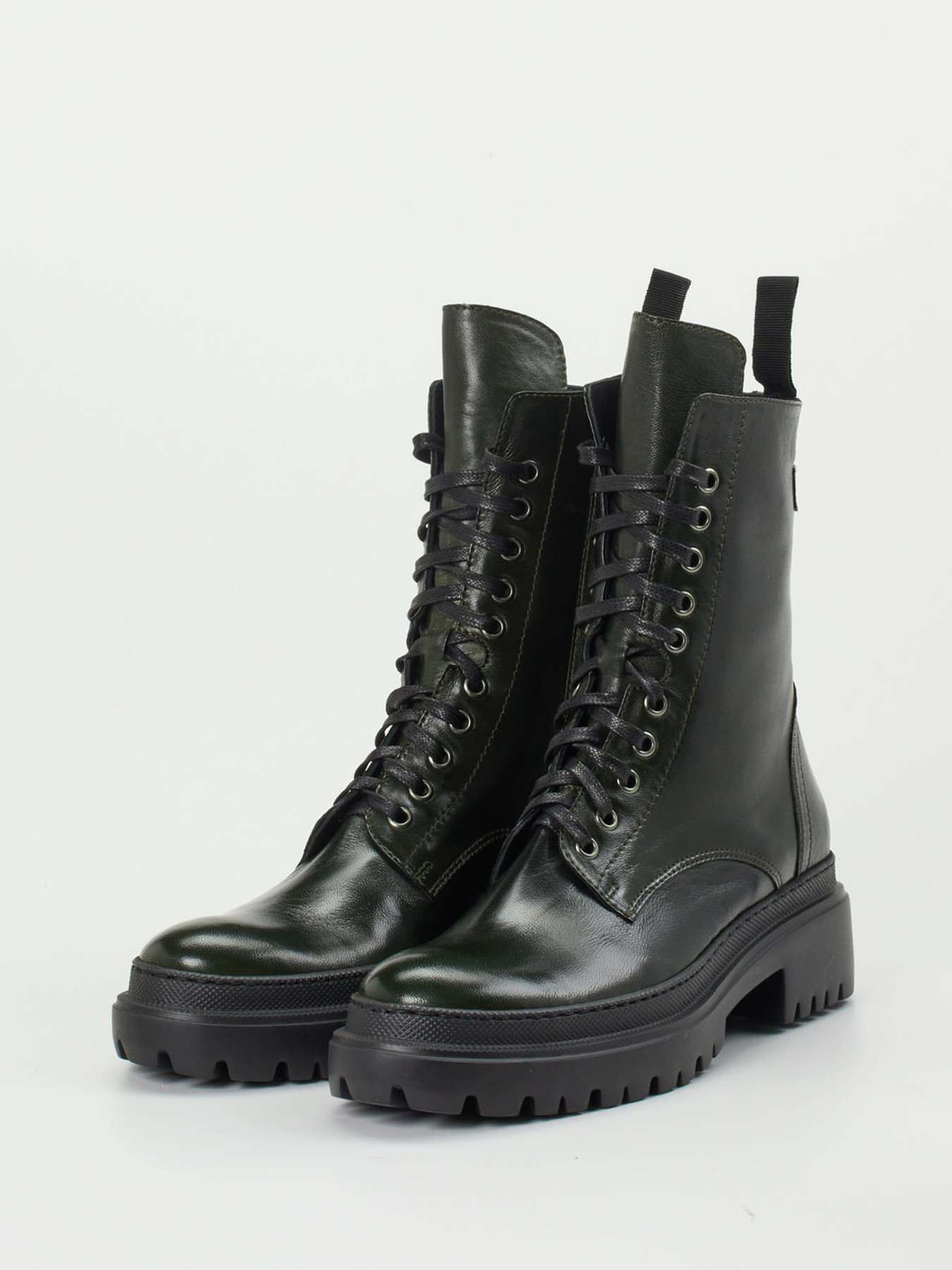 Schnürstiefelette grün 1725659000302