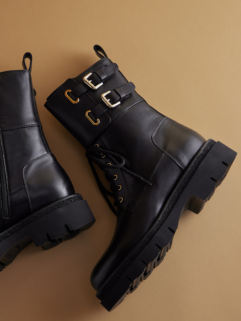 Schnürstiefelette schwarz 1743009002702