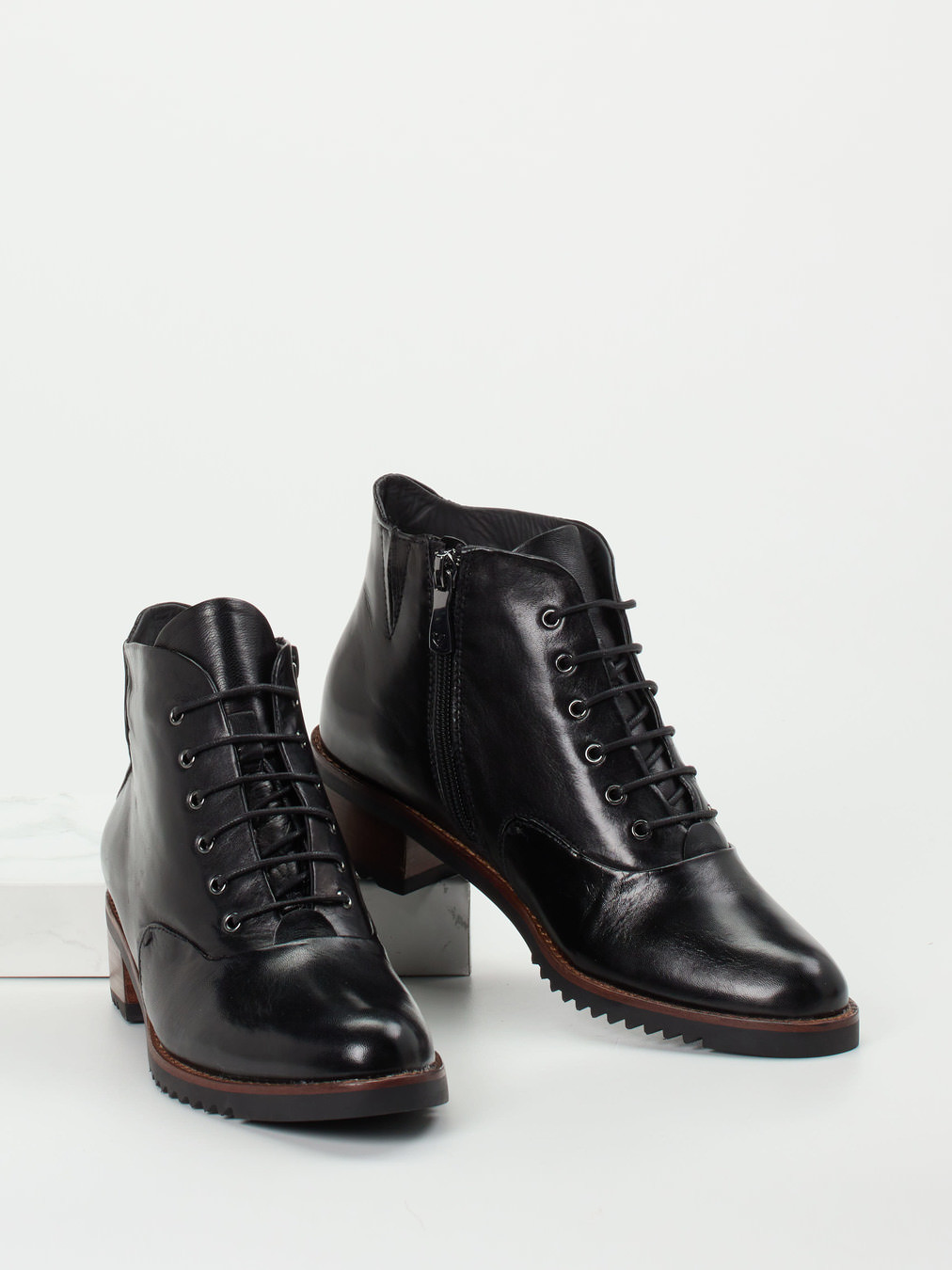 Schnürstiefelette schwarz 1705009003904