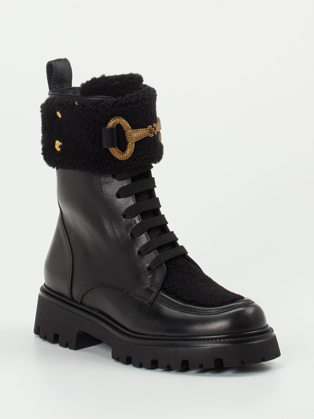 Schnürstiefelette schwarz 1723009015306