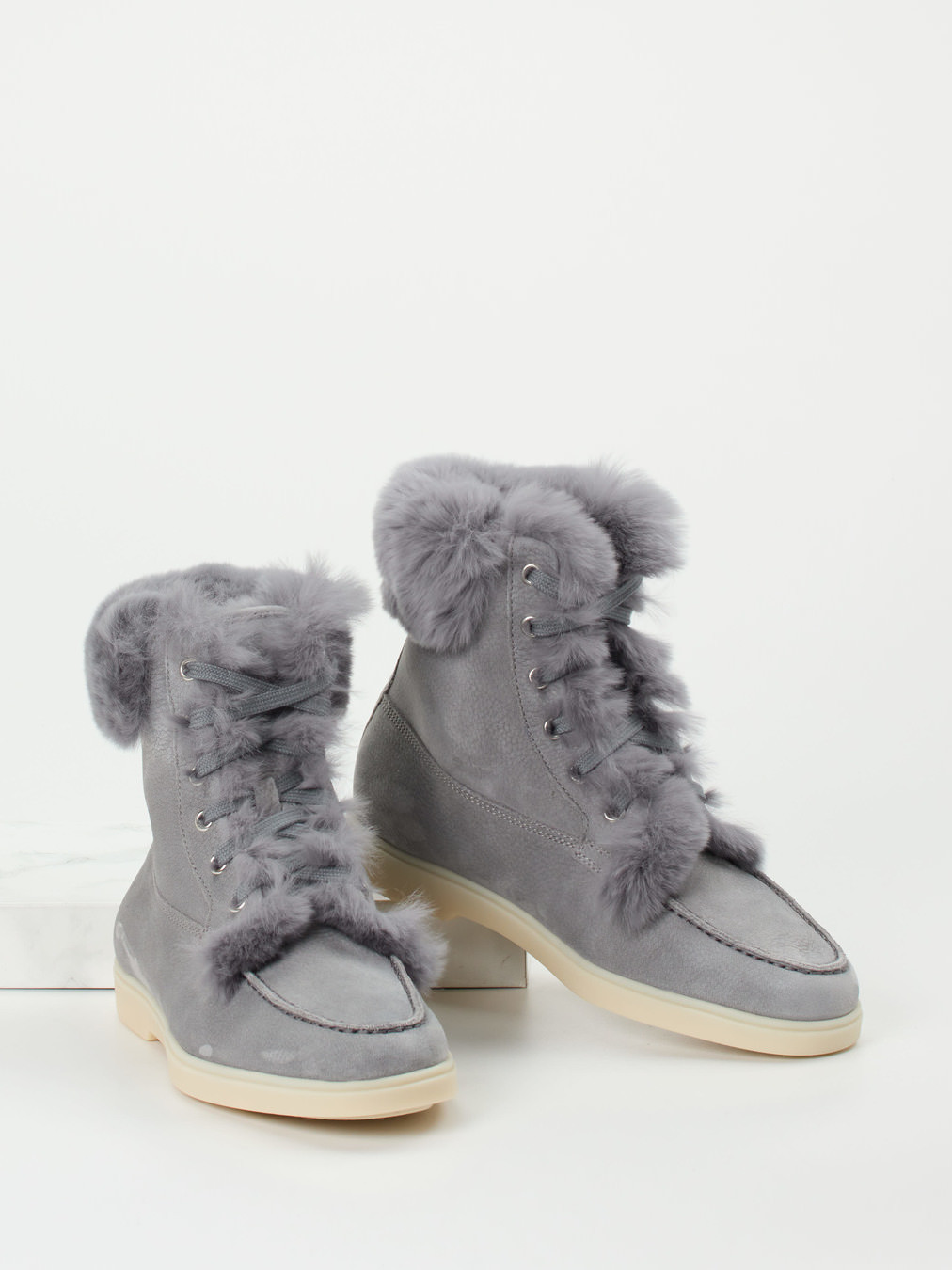 Schnürstiefelette grau 1821459000304