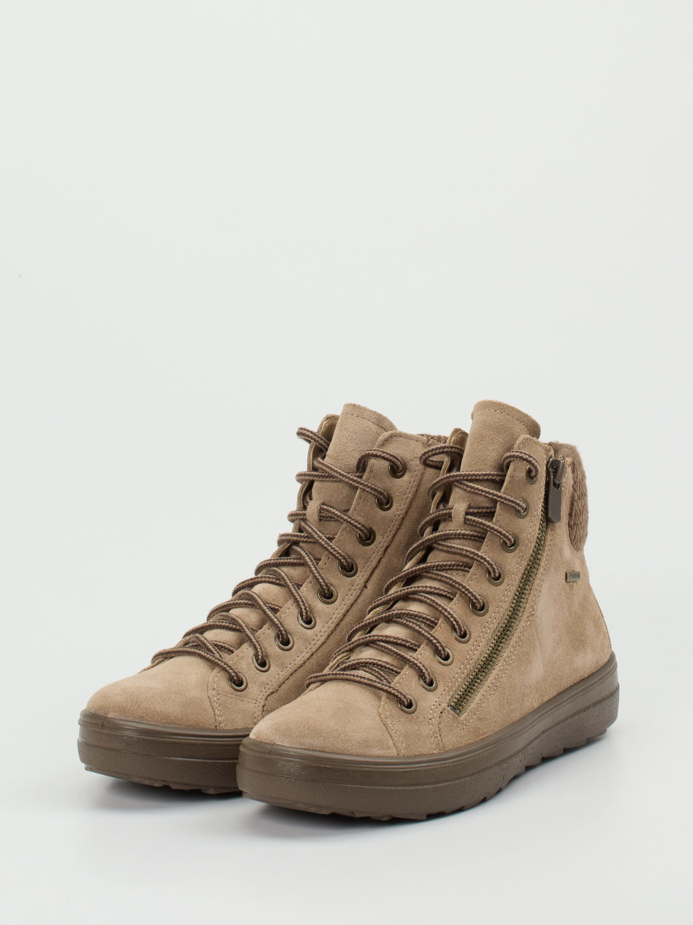 Schnürstiefelette beige 1801359000102