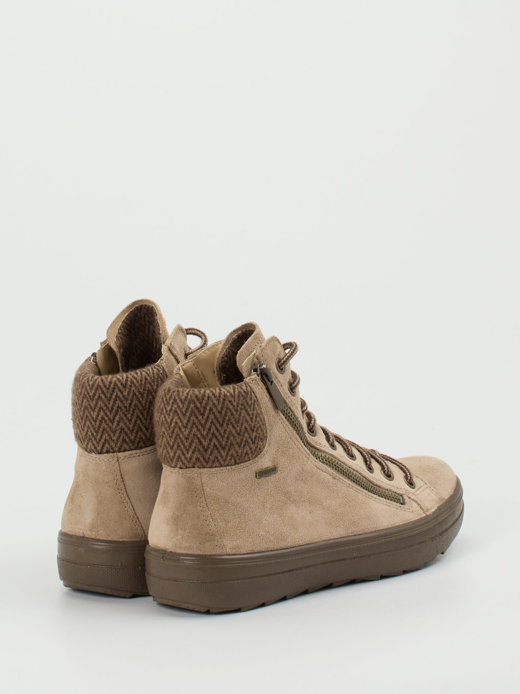 Schnürstiefelette beige 1801359000103