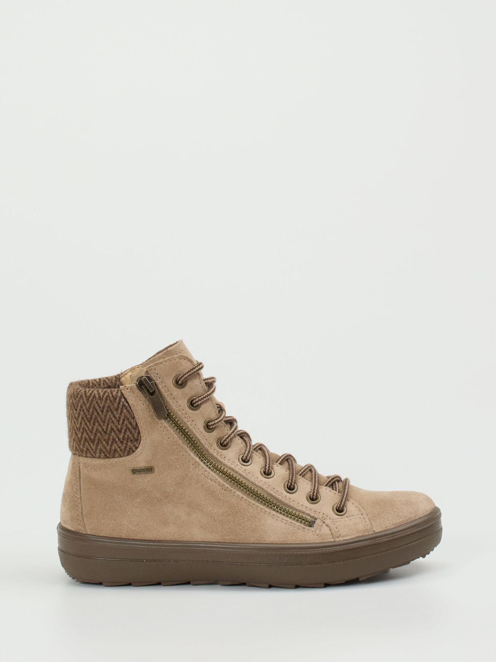 Schnürstiefelette beige 1801359000101