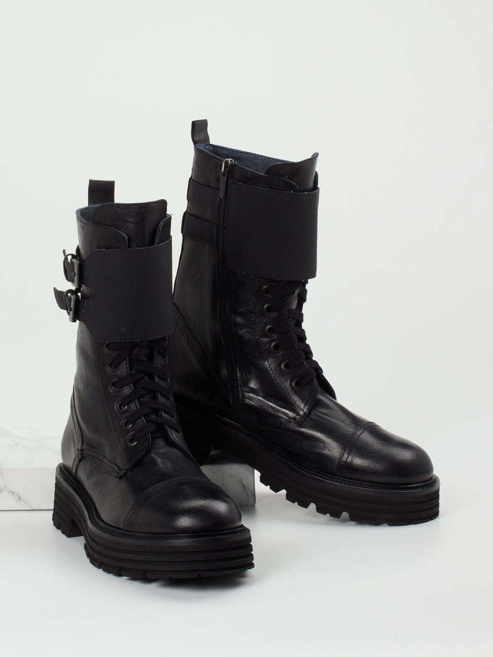 Schnürstiefelette schwarz 1745009001404