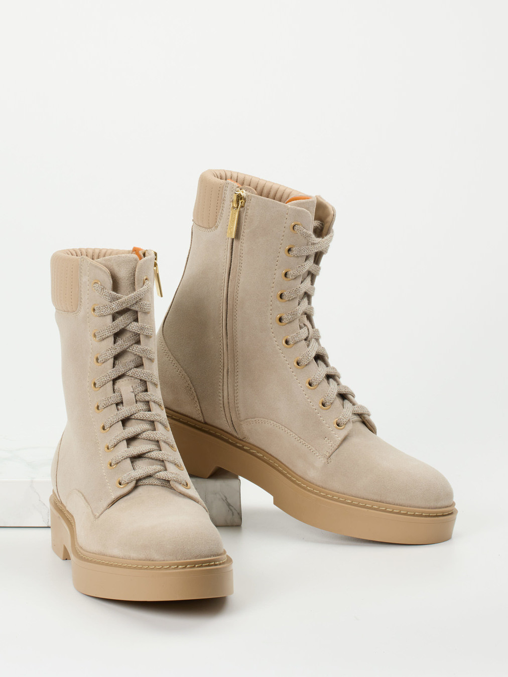 Schnürstiefelette beige 1723359000204