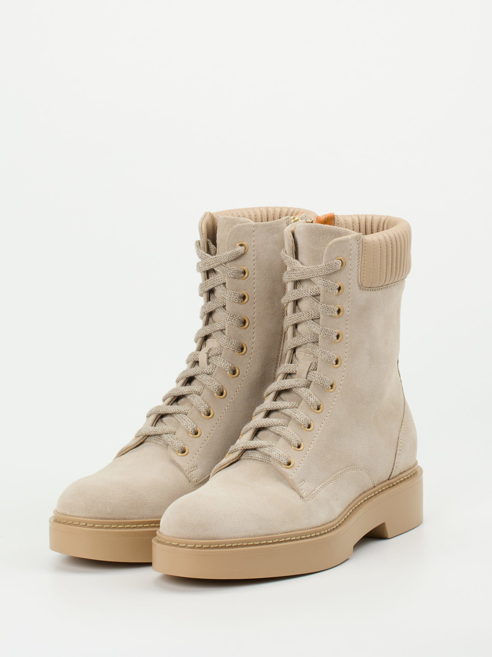 Schnürstiefelette beige 1723359000202