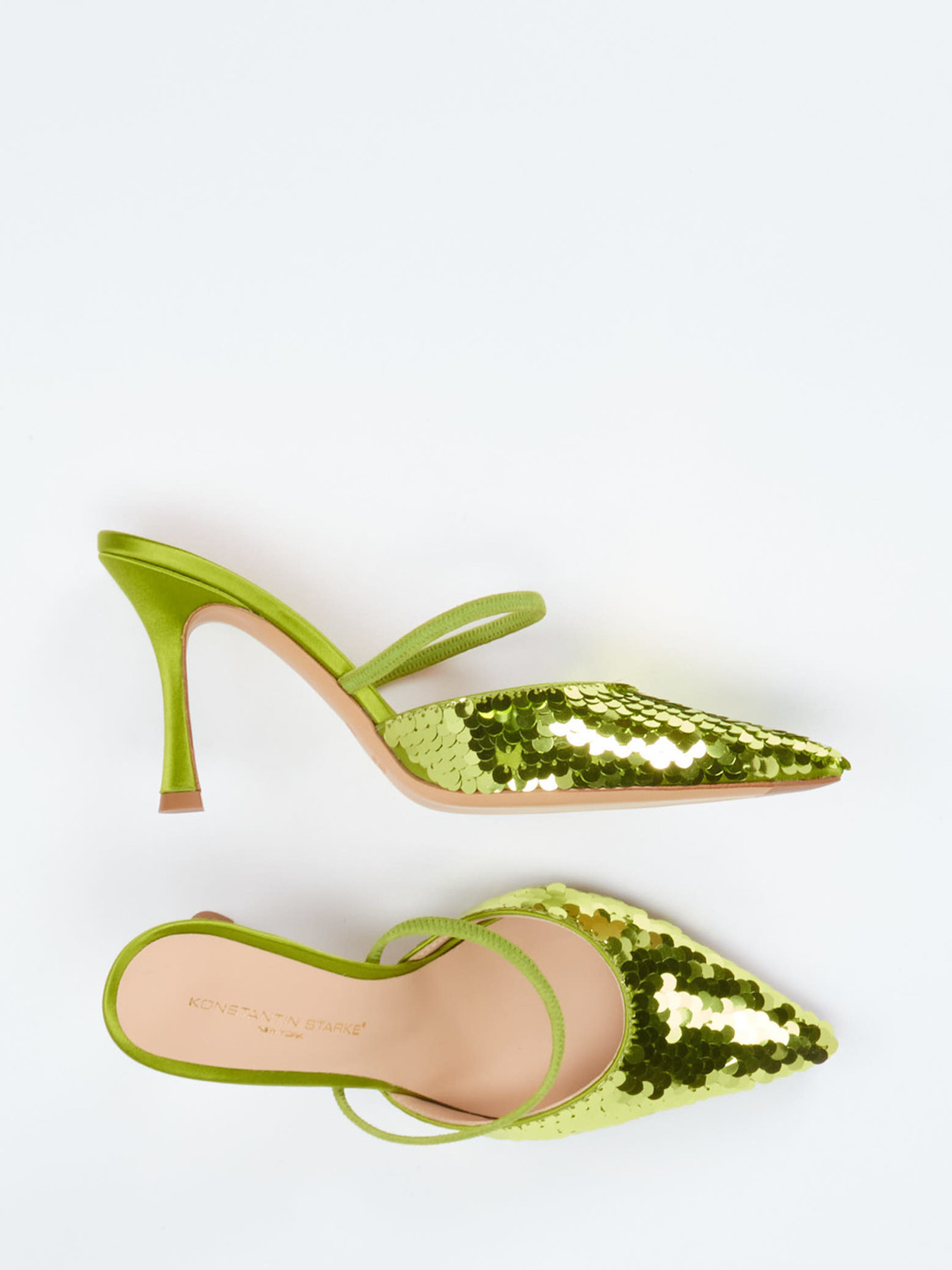 Slingpumps grün 1308659000104