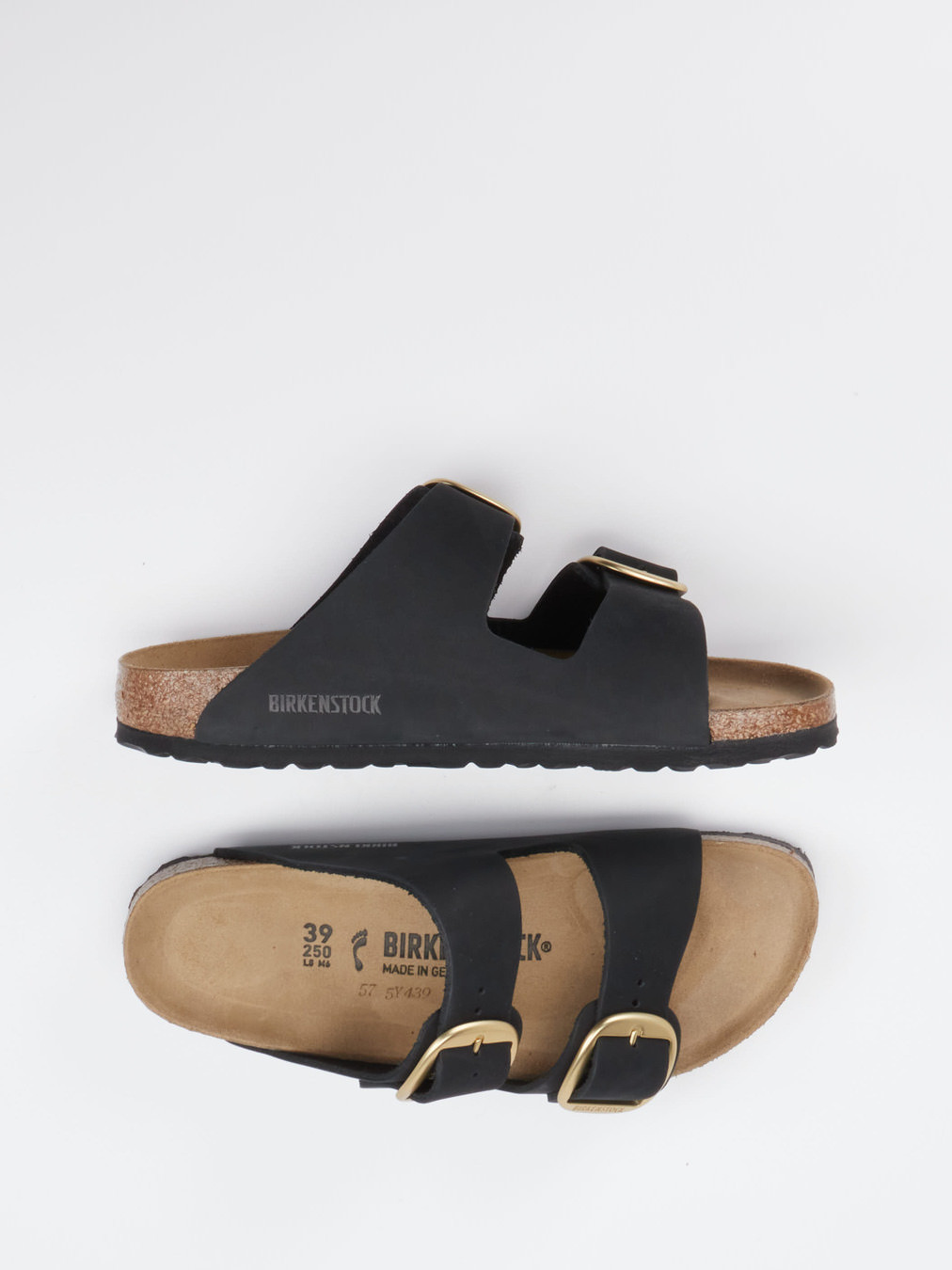 Pantolette Arizona Big Buckle schwarz 2110009004804