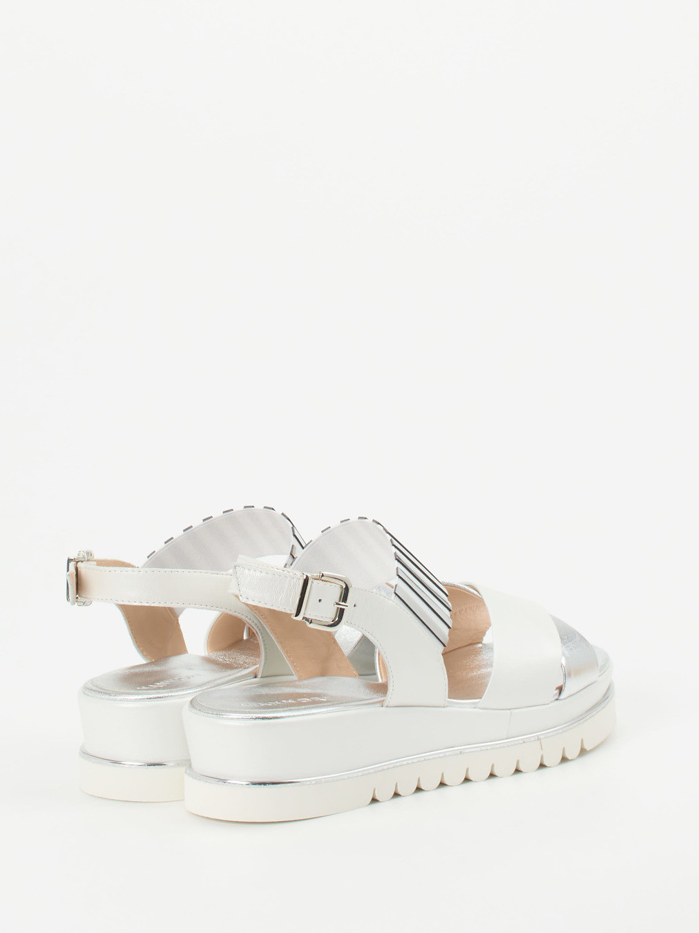 Plateau-Sandalette weiß 1255794000303