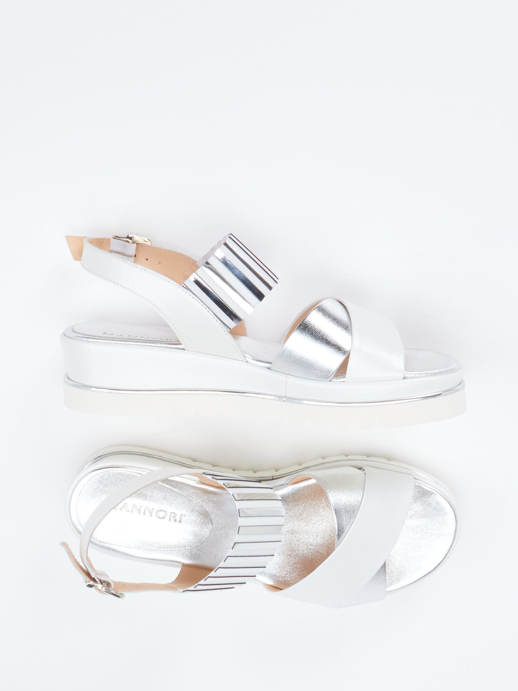 Plateau-Sandalette weiß 1255794000304