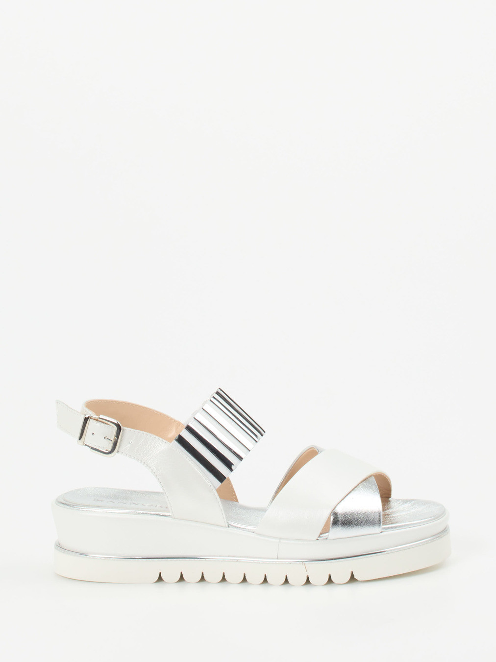 Plateau-Sandalette weiß 1255794000301