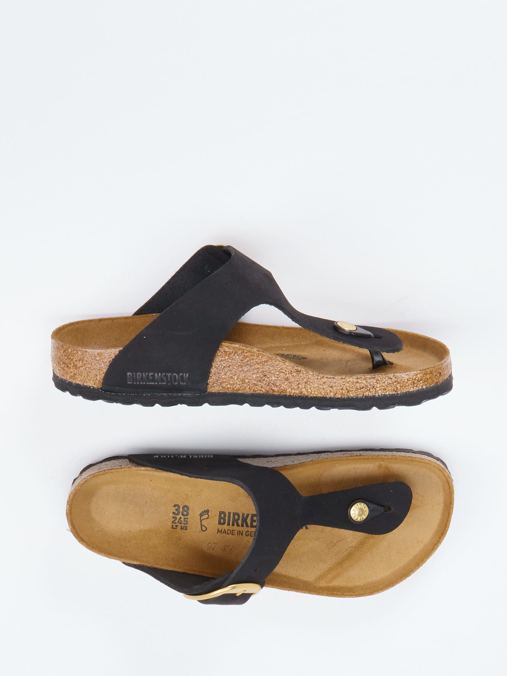 Zehentrenner-Pantolette Gizeh schwarz 2140009003404