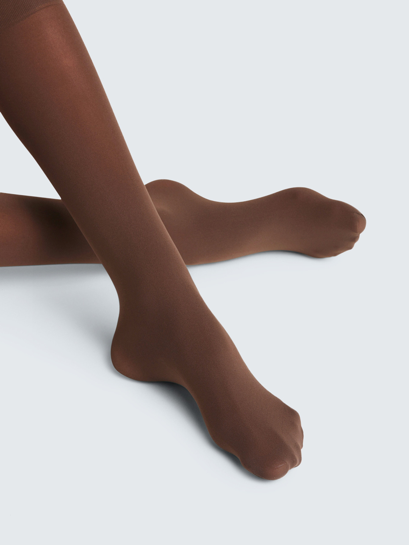 Pure Matt 50 DEN Damenkniestrümpfe braun 9154209000703