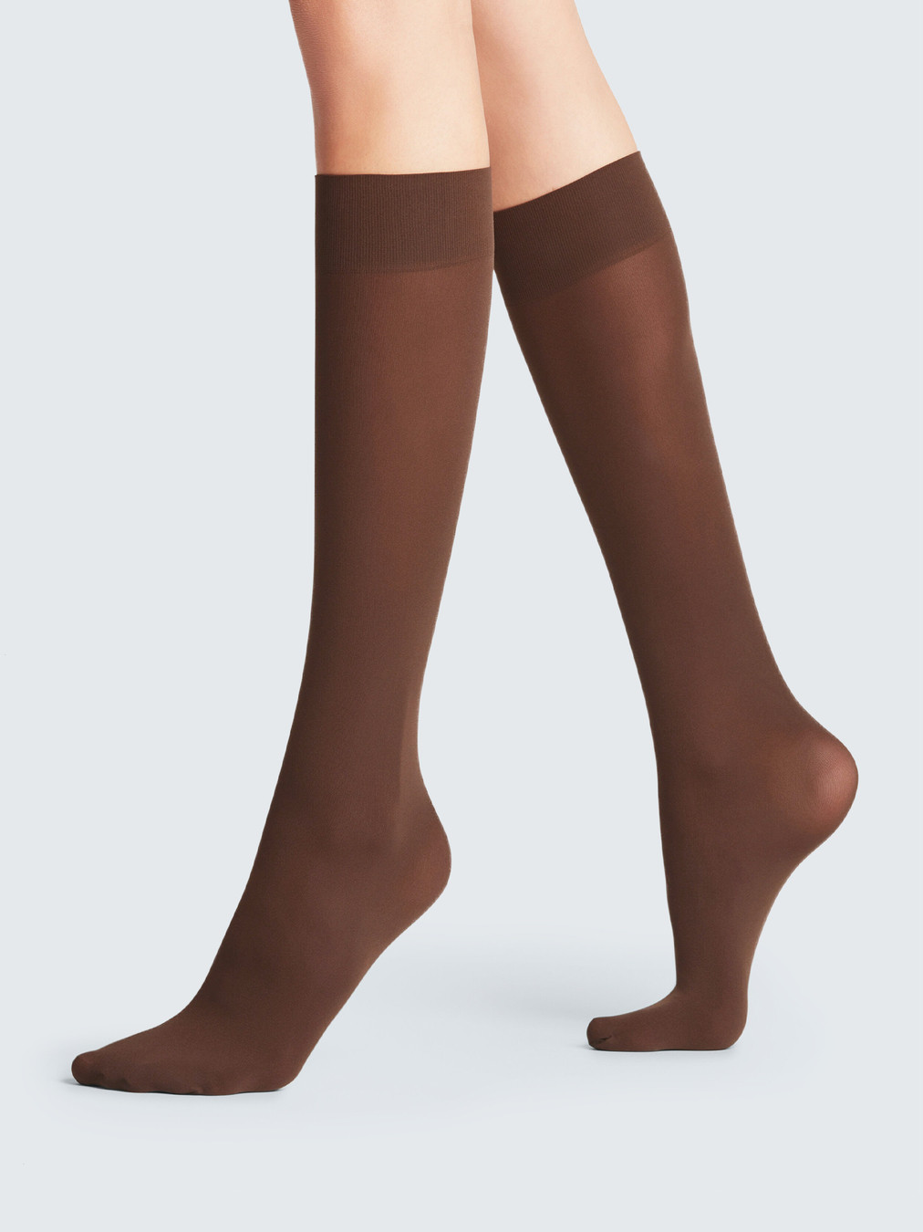 Pure Matt 50 DEN Damenkniestrümpfe braun 9154209000701