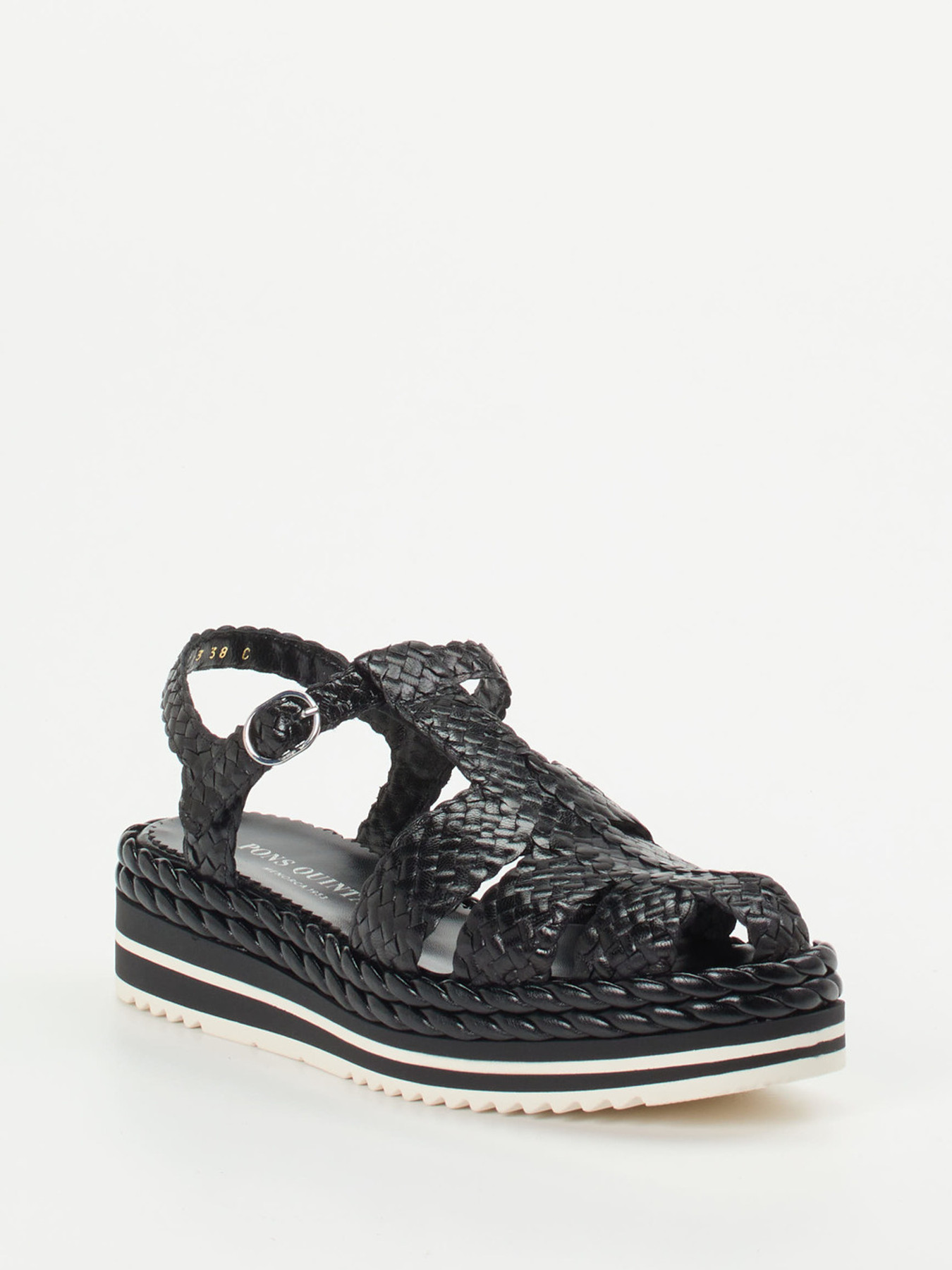 Plateau-Sandalette schwarz 1323009000106