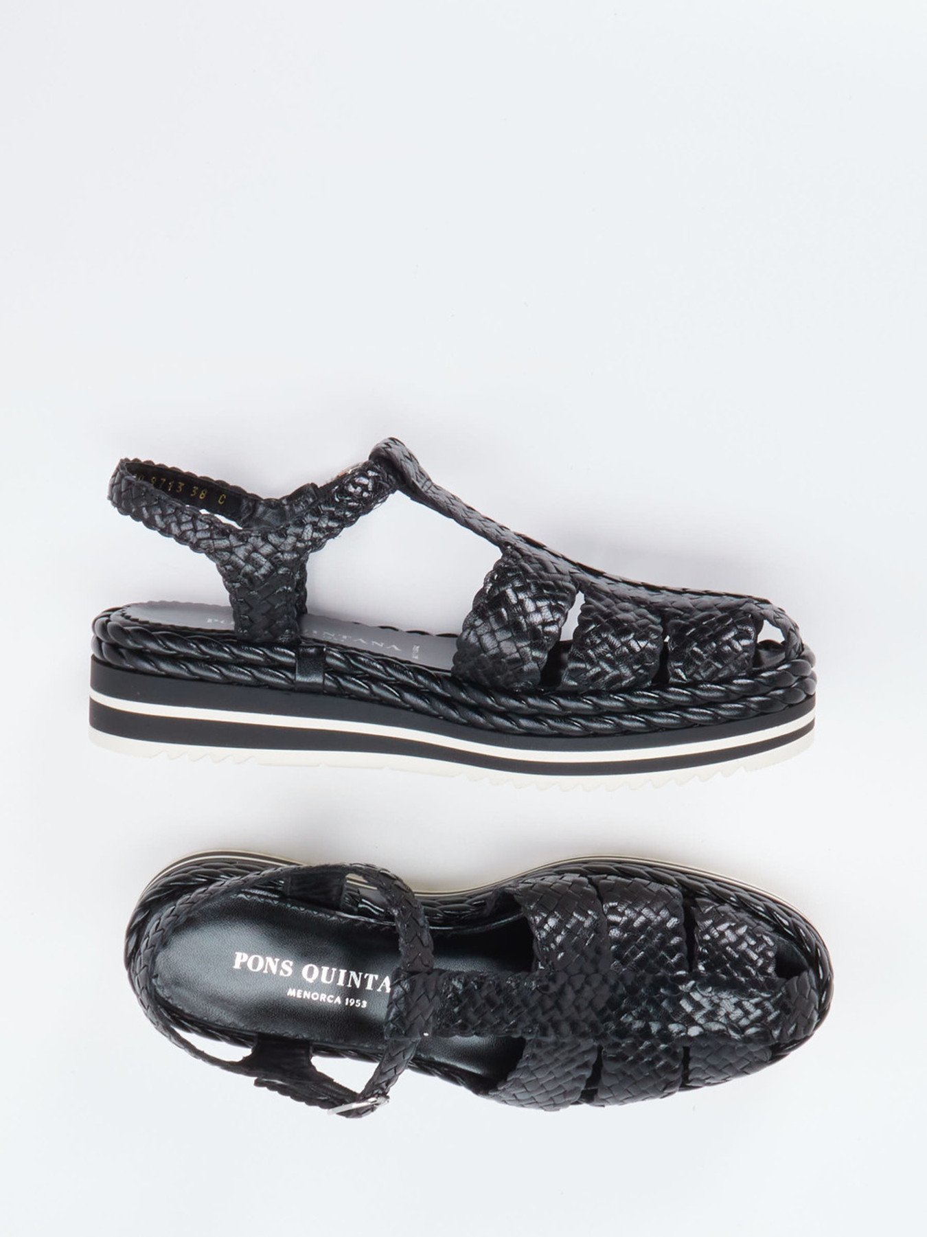 Plateau-Sandalette schwarz 1323009000104