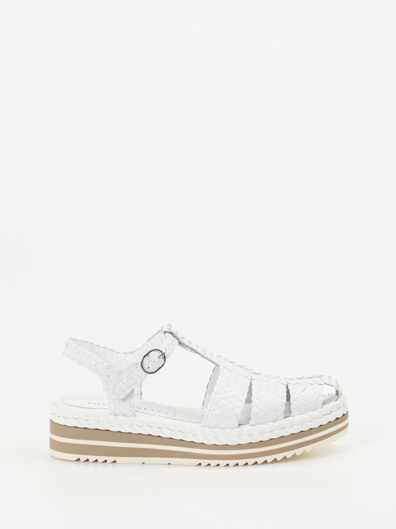 Plateau-Sandalette weiß 1323799000101