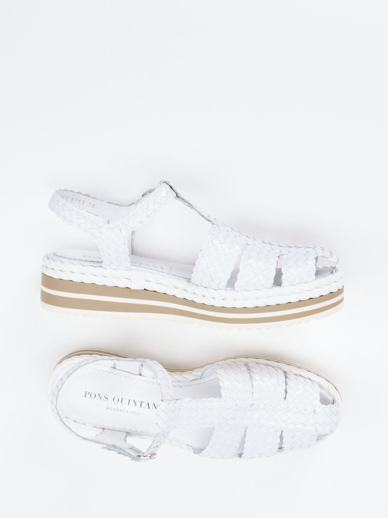 Plateau-Sandalette weiß 1323799000104