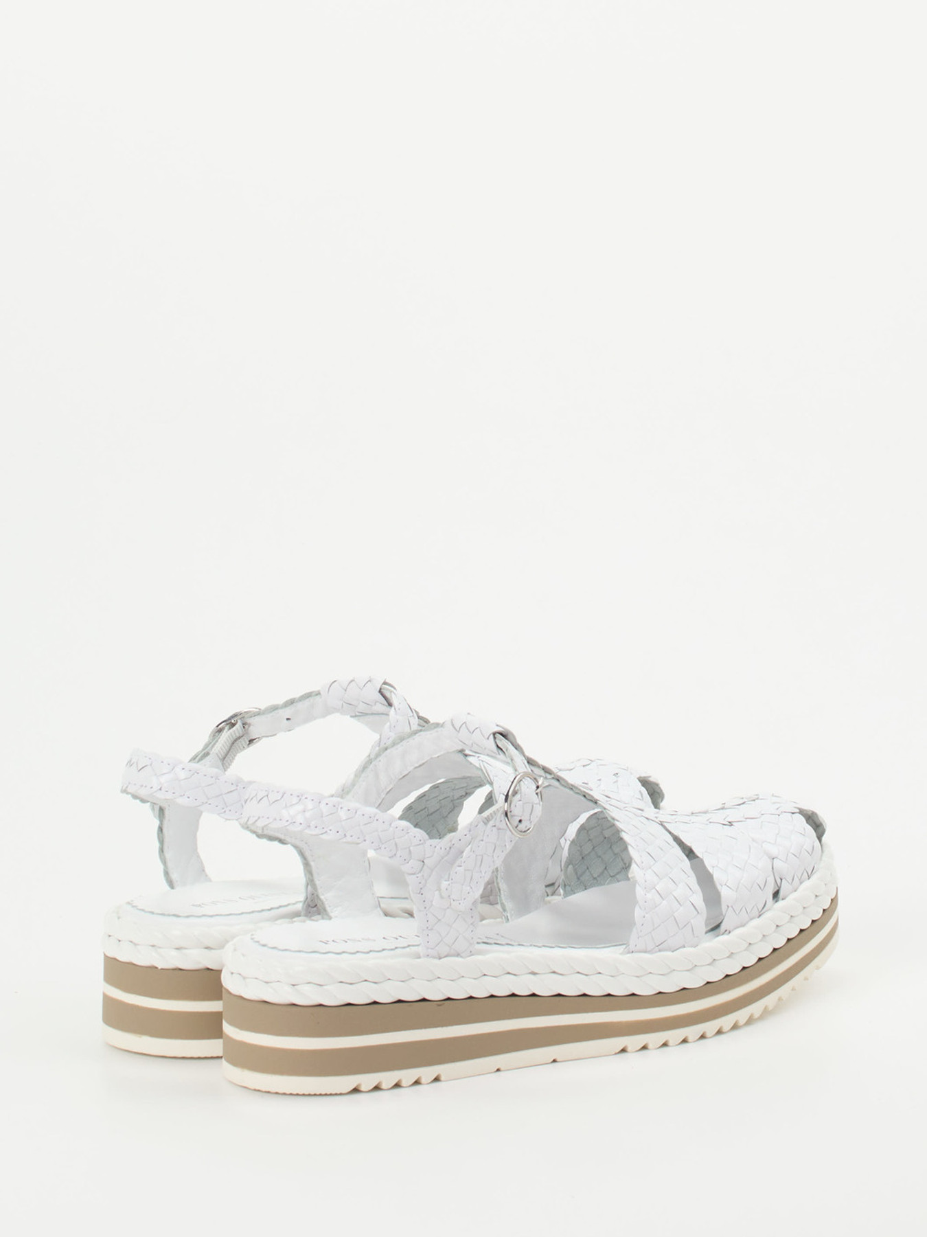Plateau-Sandalette weiß 1323799000103