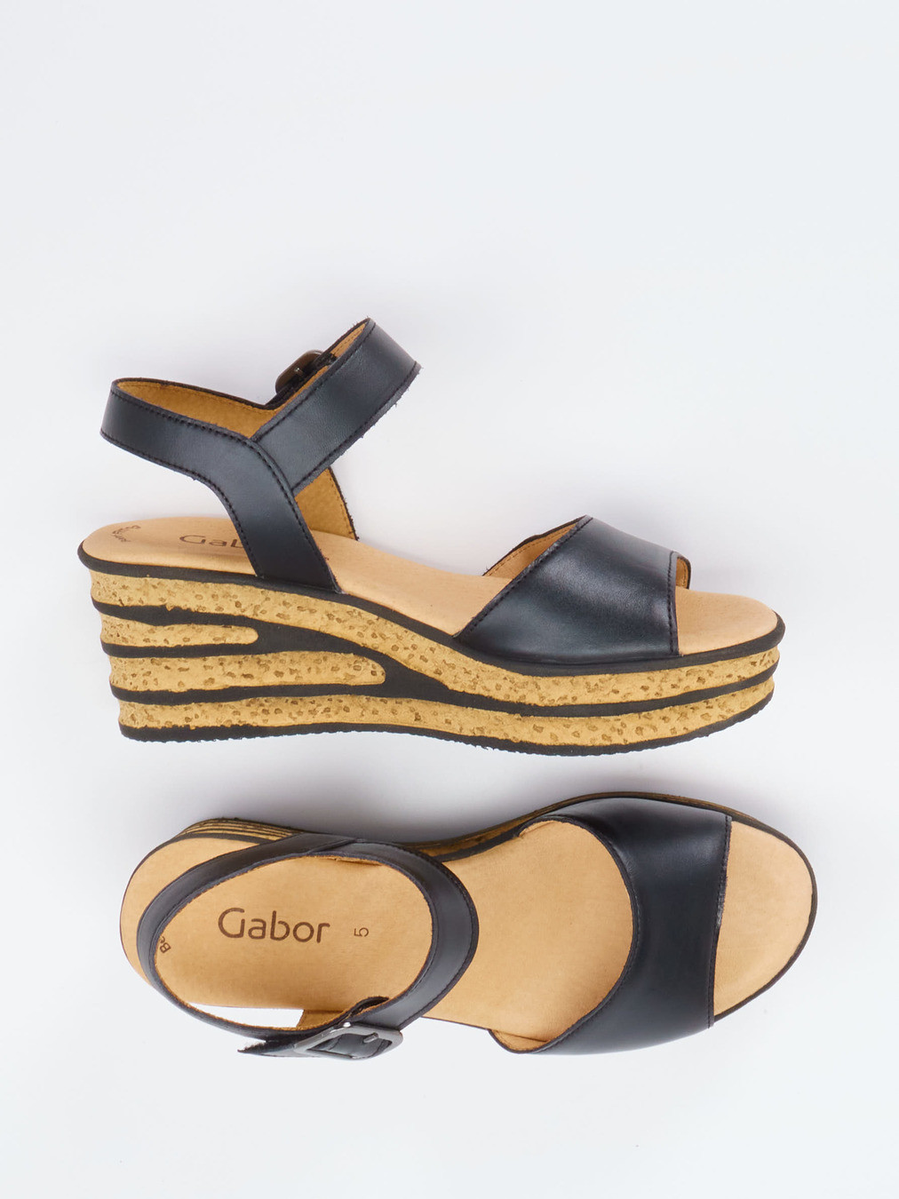 Keilsandalette schwarz 1239009000604