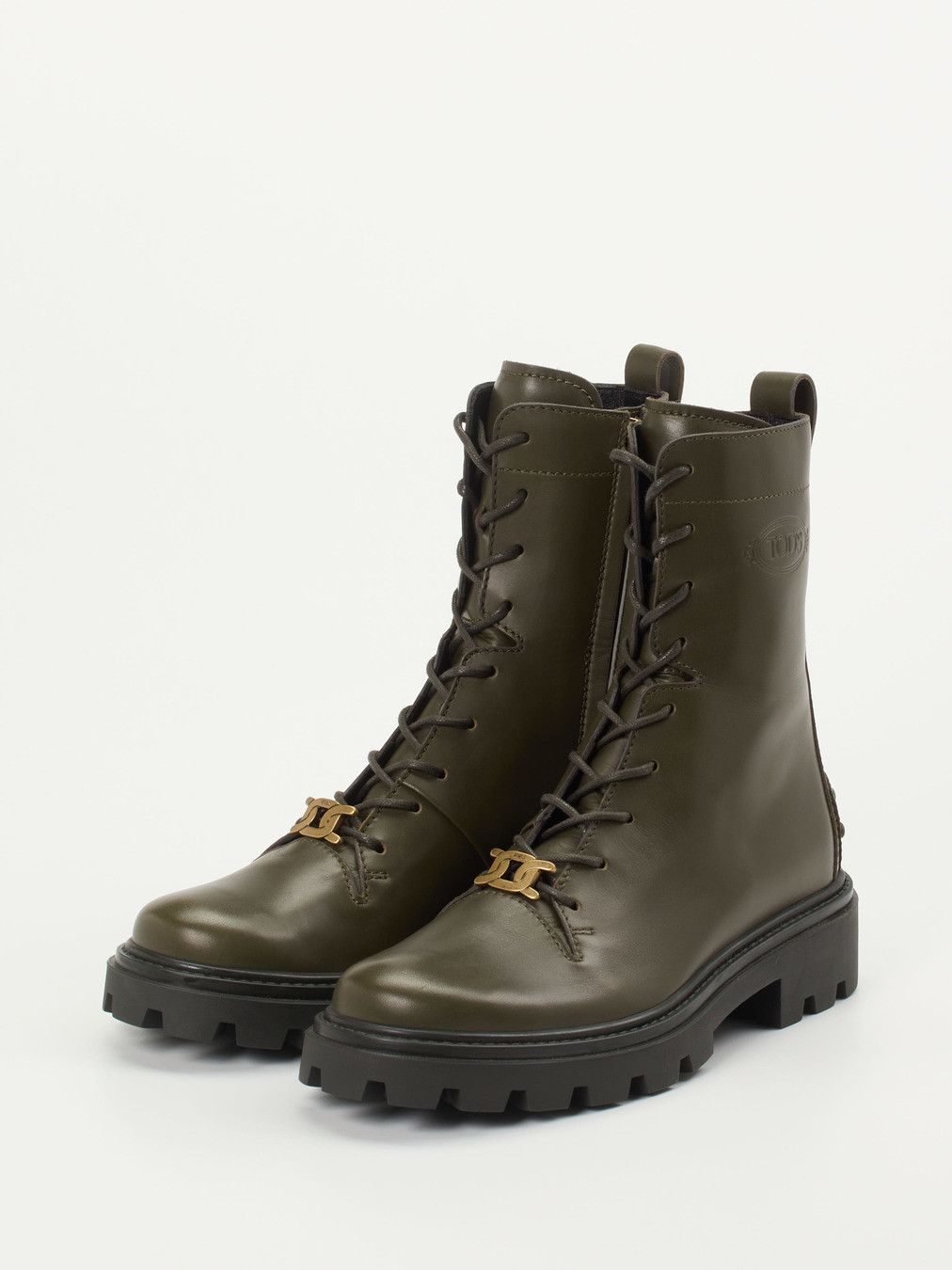 Schnürstiefelette grün 1723659001102
