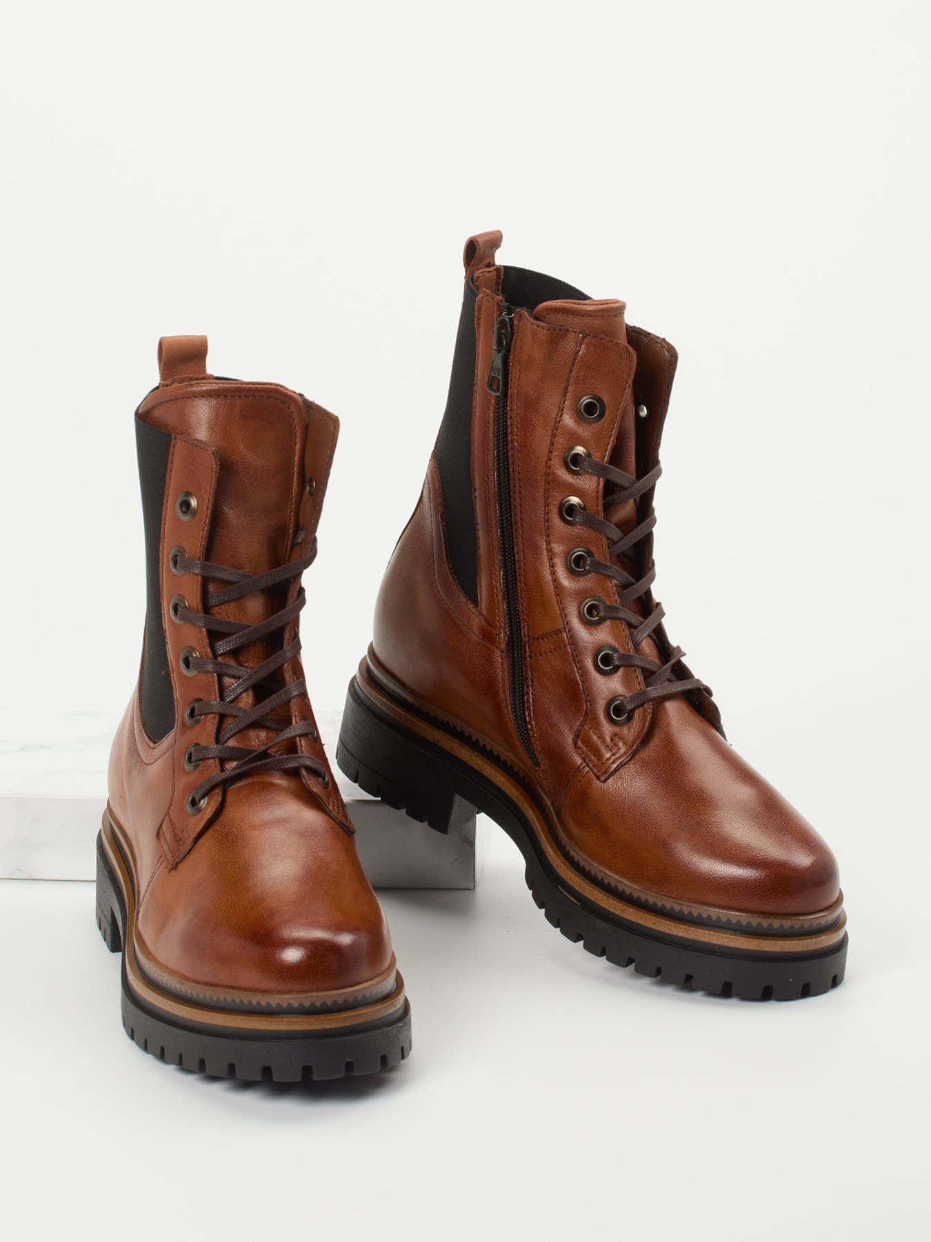 Schnürstiefelette braun 1725289001104