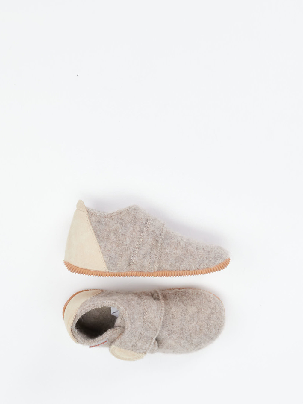 Hausschuh Klett hoch Wa-Fu beige 7672359000104