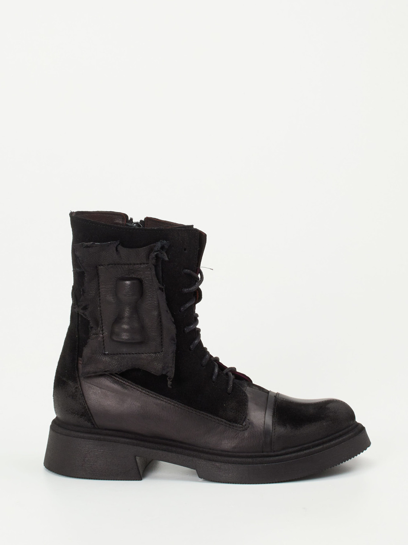 Schnürstiefelette schwarz 1723009016801