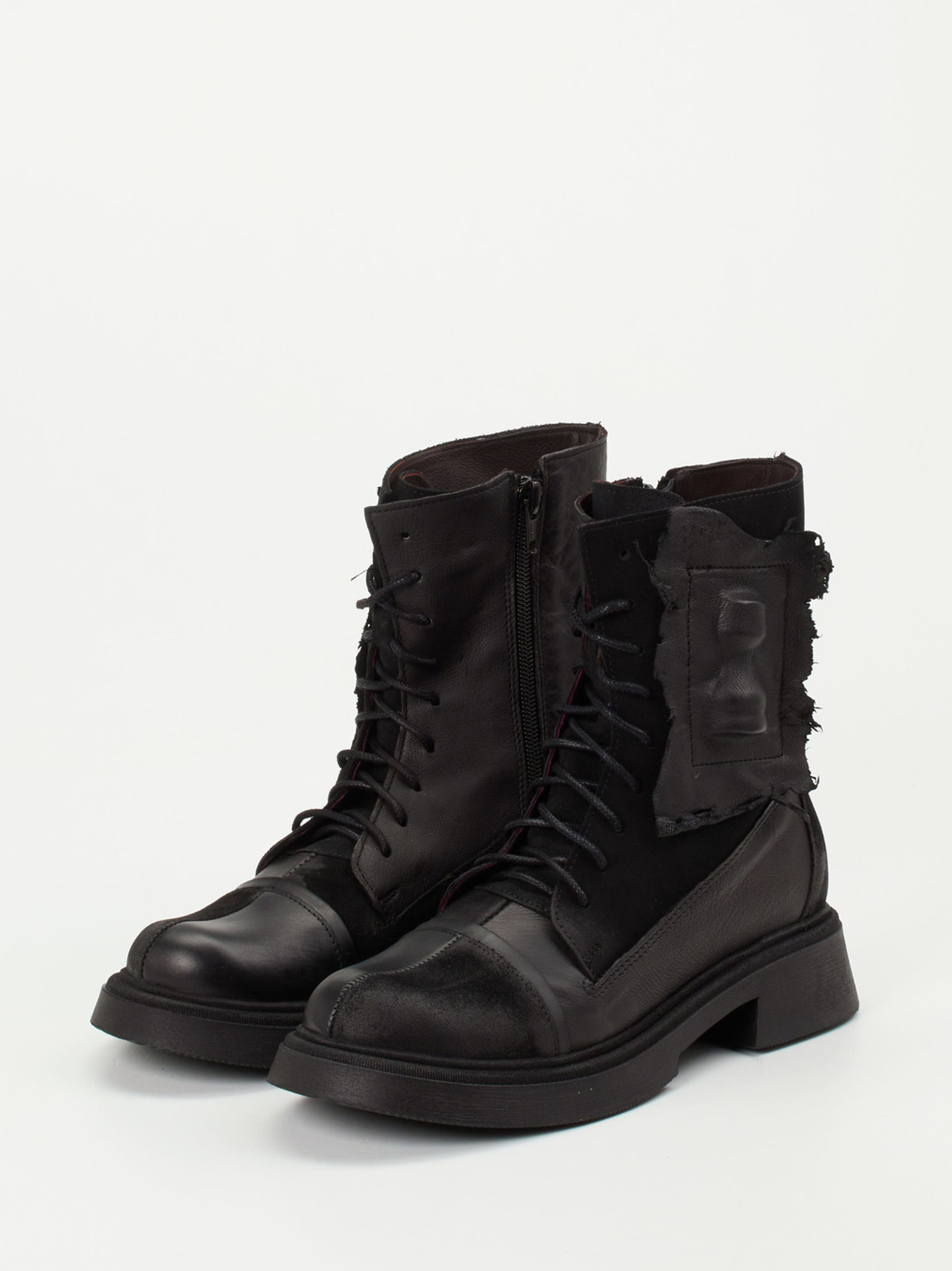 Schnürstiefelette schwarz 1723009016802