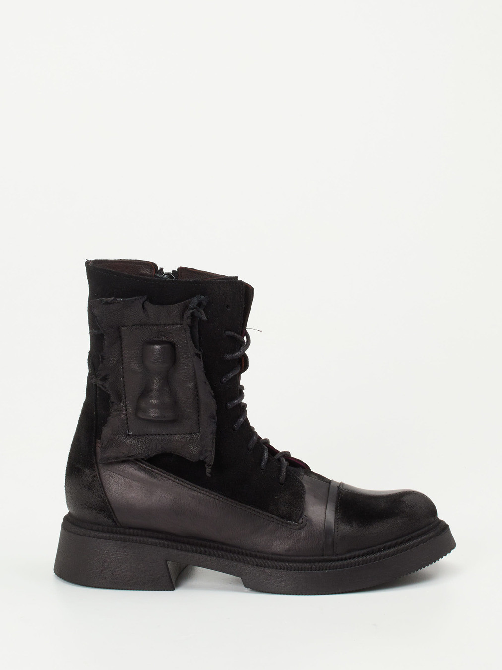 Schnürstiefelette schwarz 1723009016801