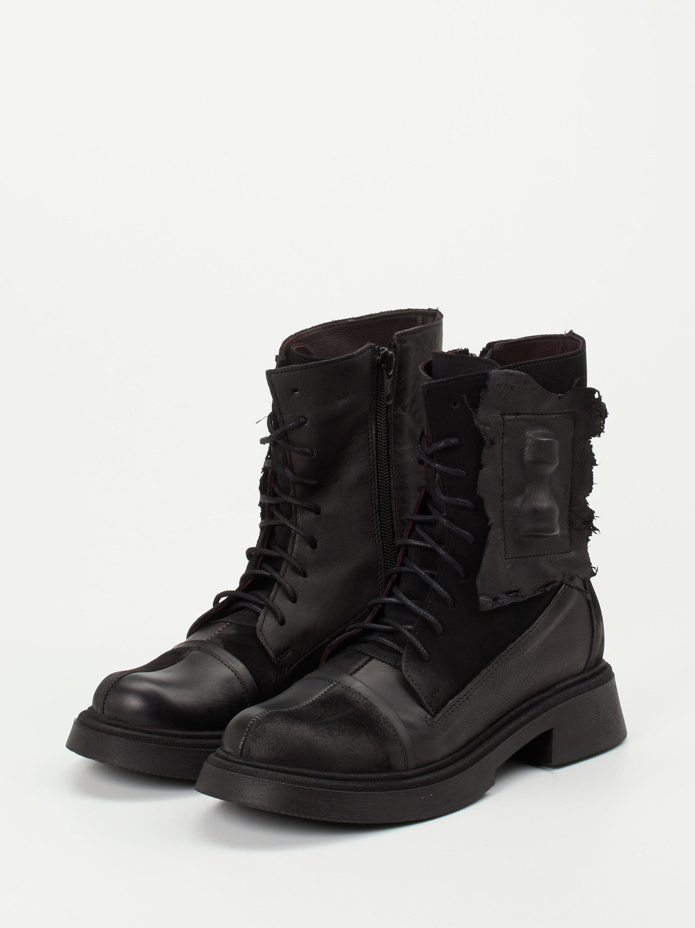 Schnürstiefelette schwarz 1723009016802