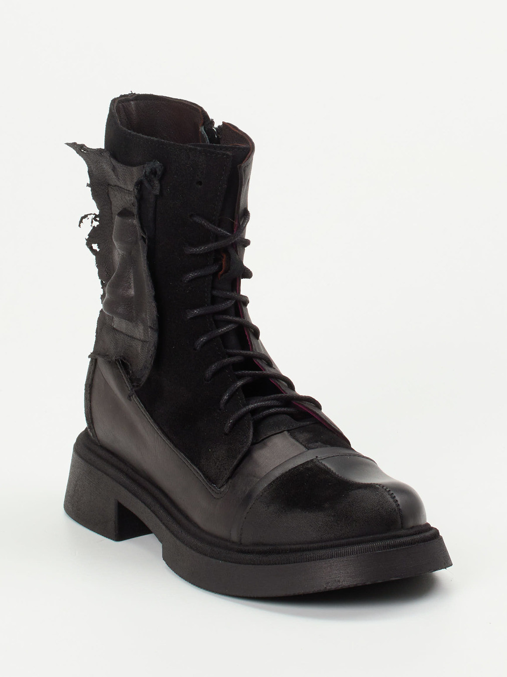 Schnürstiefelette schwarz 1723009016806